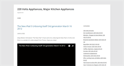 Desktop Screenshot of 220voltsappliances.110220volts.com