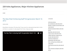 Tablet Screenshot of 220voltsappliances.110220volts.com